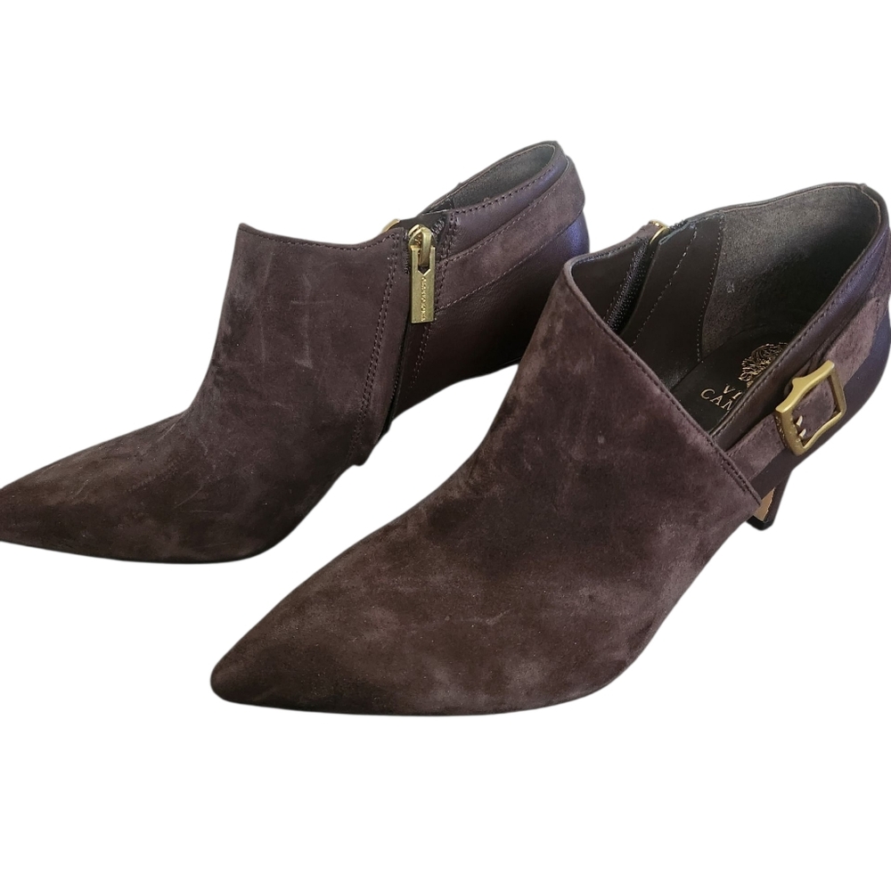 Vince Camuto Suede Booties Brown Size 9